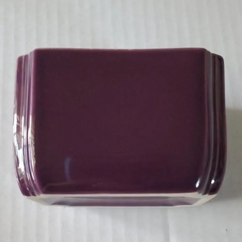 Fiestaware Fiesta Sugar Packet Sweetener Caddy Organizer Cards Ceramic Mulberry